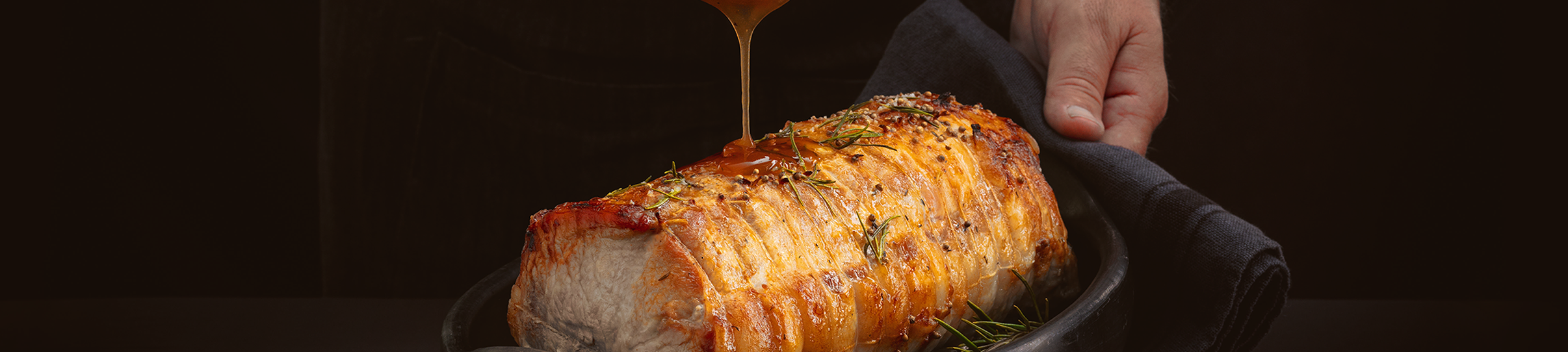 Roti de porc et sauce JEAN FLOC'H