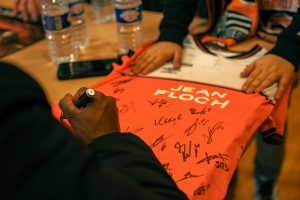 La séance dédicaces du FC Lorient à Locminé